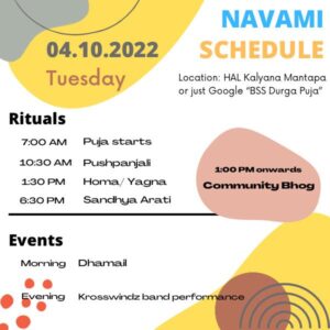 Maha Nabami Events List